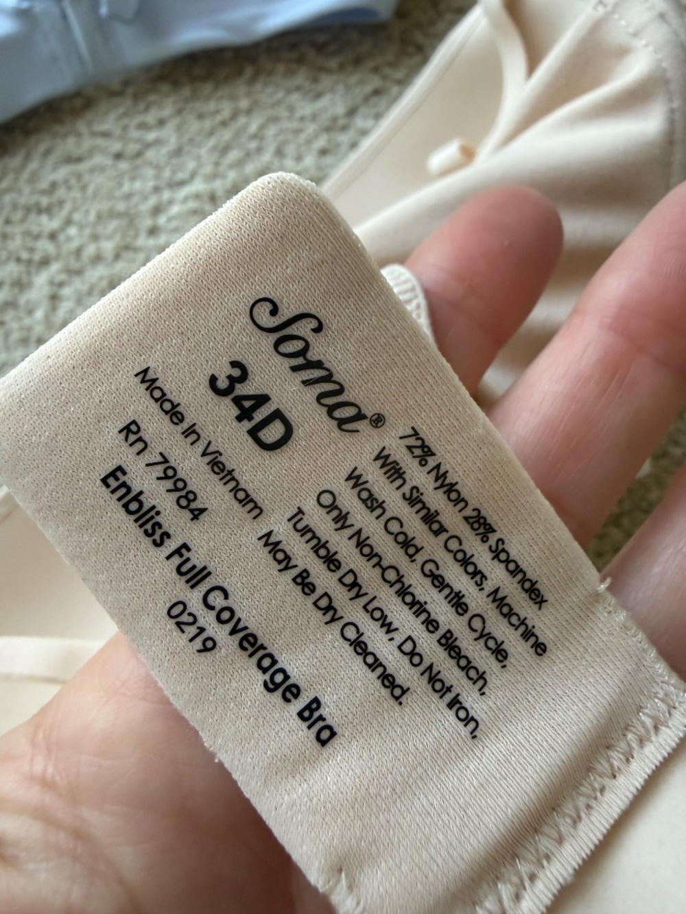 Set of 2 Soma Bras - Size 34D - Picture 3 of 4